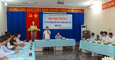 Ban chỉ đạo kỳ thi THPT Quốc gia năm 2018 tỉnh Kon Tum họp triển khai nhiệm vụ