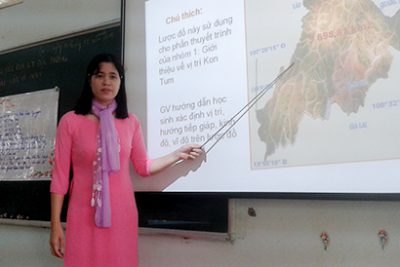 Cô giáo Nguyễn Thị Hoàn tâm huyết với nghề