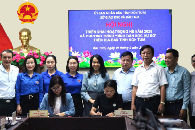 Ngành Giáo dục triển khai hoạt động hè năm 2025  và giới thiệu kênh “Bình dân học vụ số” trên địa bàn tỉnh Kon Tum