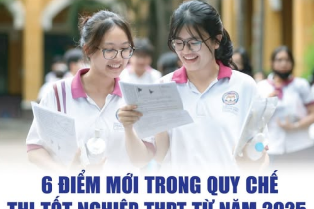 6 ĐIỂM MỚI TRONG QUY CHẾ THI TỐT NGHIỆP THPT TỪ NĂM 2025