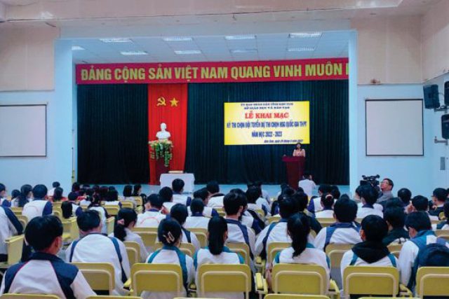 Lễ Khai mạc Kỳ thi chọn đội tuyển dự thi chọn học sinh giỏi quốc gia năm học 2022- 2023