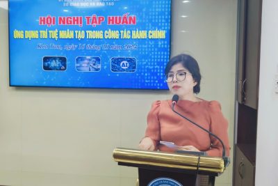 Hội nghị tập huấn ứng dụng trí tuệ nhân tạo trong công tác hành chính tại cơ quan Sở Giáo dục và Đào tạo